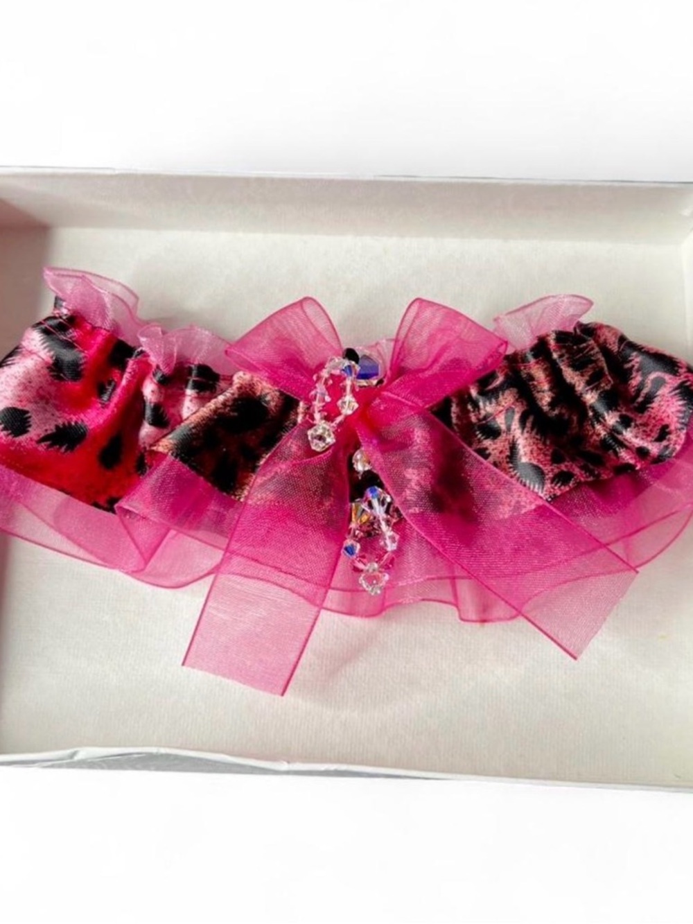 Hot Pink & Leopard Garter